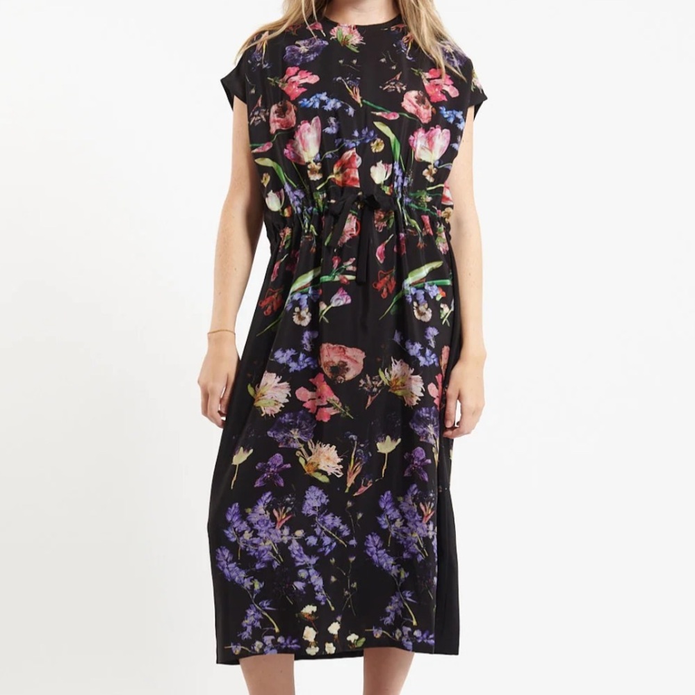 ANNTIAN Organic Silk Floral maxi dress